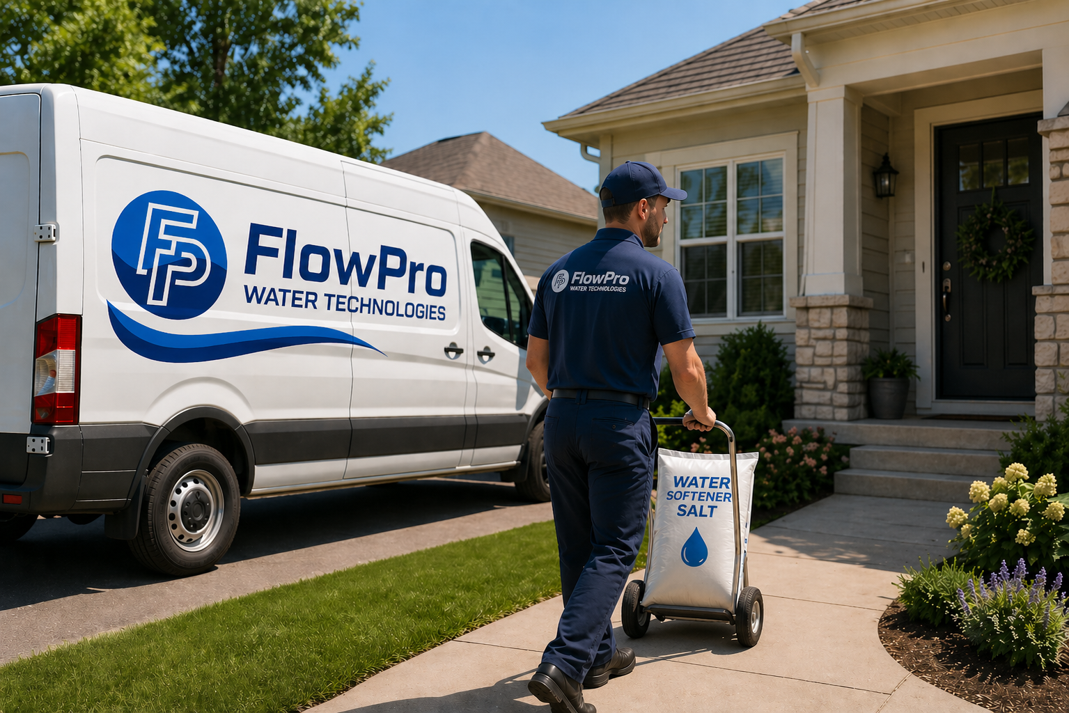 Water softener salt delivery